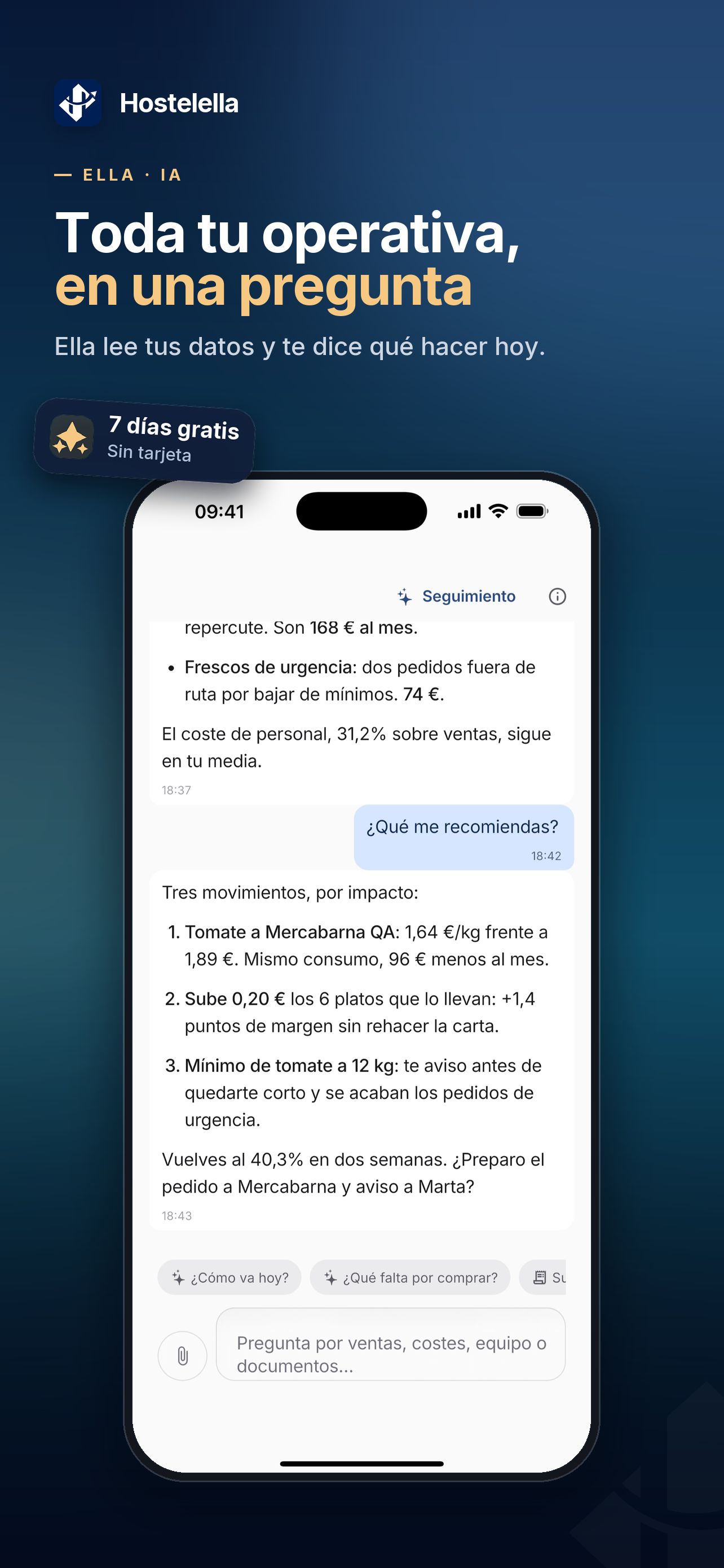 Hostelella con Ella, el asistente de IA para consultar la operativa del negocio